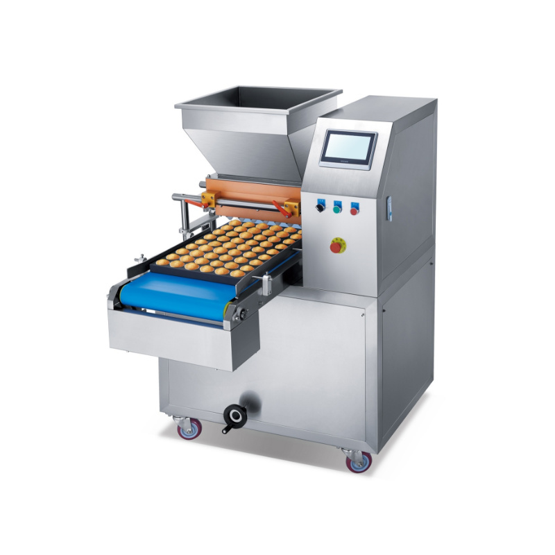 Depositadora comercial de alta velocidad para cupcakes para panaderías industriales con flujo ajustable