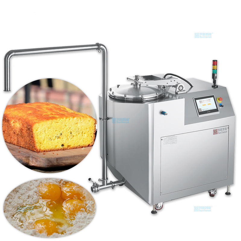Mezcladora industrial automática de 130 l para bizcochos y pasteles de panadería.