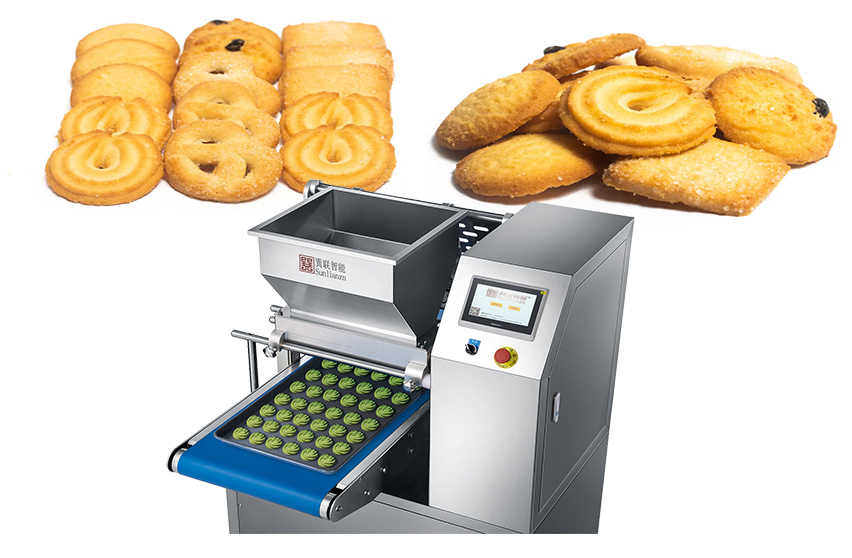Depositador de galletas/pasteles/corte de alambre